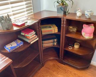 Vintage Corner Bookshelf