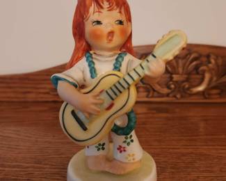 Vintage Goebel Redhead Figurine "Swinger" Byj 62 5.5" Vintage 1970 Charlot Byj $40
