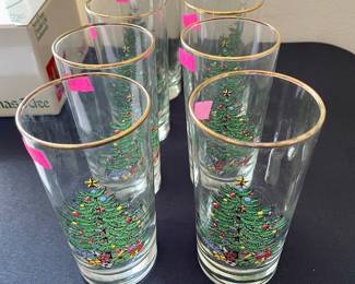 Spode Christmas Tree Drinking Glasses