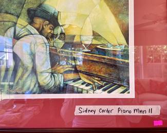 Print Sidney Carter Piano Man ll