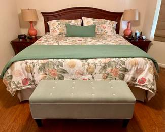 King Size Thomasville Headboard $800 and Sleep Number Bed. $1,900 with sleep Number bed skirt, and Lots of sleep number sheets!
Two Matching End Tables!