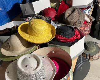 Tons of awesome hats and hat boxes! 