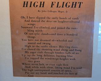#37 "High Flight" by John Gillespie Magee, Jr, with Eagle