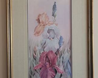 #96  Irises, signed Jerry Haynes, MBR1