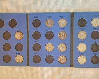 Book of 15 Franklin Half Dollars, .900 silver
