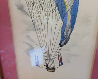 #144 "Descent Near Easton, PA" 1949 Farr Gallery, NYC, in the National Air & Space Museum permanent collection