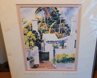 #34 "Garden Gate, St. Georges", signed Amy Braus '97