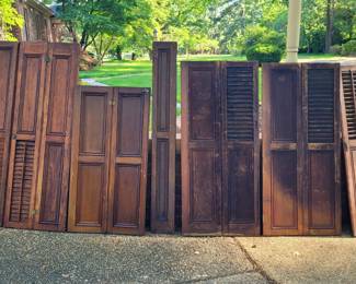 antique mahogany shutters from local historic home