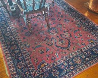 Kitchen Rug, Persian Lilyhan 6' x 9' Fair Condition, Semi-Antique 1915-1945