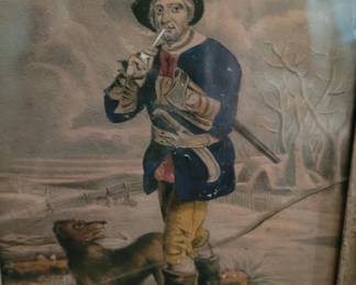 #88 "The Woodsman" after Thomas Barker 8"x7"