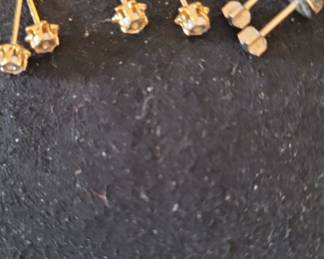 #96 3 pairs of CZ studs