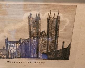 #20 Westminister Abbey, signed Metcalf