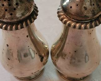 Gorham sterling silver salt and pepper shakers 5" tall