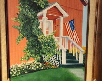 #157 "Mt. Nebo Gallery" by Sally Gobrecth- local Poquoson artist.  Will Moses' gallery, grandson on Grandma Moses