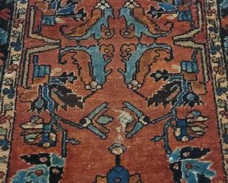 Hallway Runner Rug, Persian Lilyhan, 2' 7 1/12" x 19' 6", poor condition, Semi-Antique 1915-1945