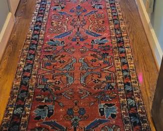 Hallway Runner Rug, Persian Lilyhan, 2' 7 1/12" x 19' 6", poor condition, Semi-Antique 1915-1945