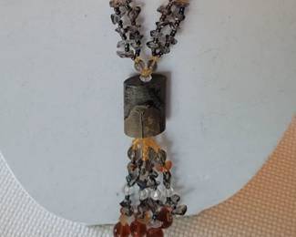 #18 Brazilian agate custom made necklace 18 1/2" necklace