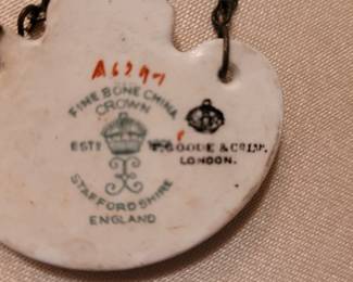 Staffordshire England Fine Bone China liquor bottle labels