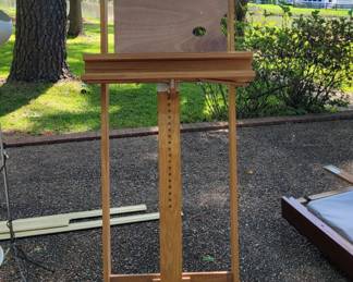 Wooden artist's easel