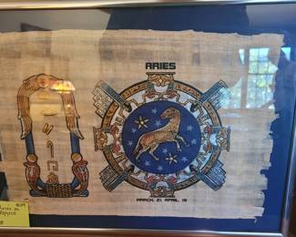 Art #124 Aries on Papyrus