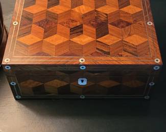 inlay work box, used for sewing