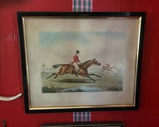 #137 " The Run" by Henry Thomas Alken, original framed print