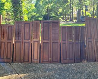 antique mahogany shutters from local historic home