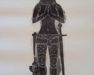 Brass Rubbings, 4 of the same, #129-132, Margaret Cheyne Medieval 1419
