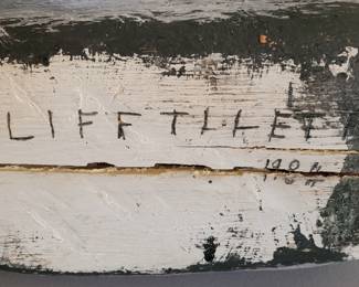 Signed decoy, signed Cliff Tillett 1984 (Kitty Hawk, NC 1902-1985)