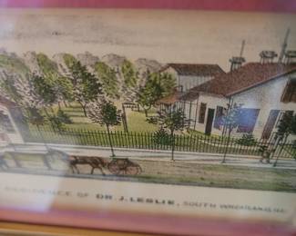 #145 "Residence of Dr. J. Leslie, South Wheatland, IL"