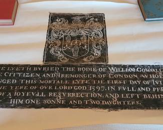 #53 grave marker of William Comsall 1597 18"