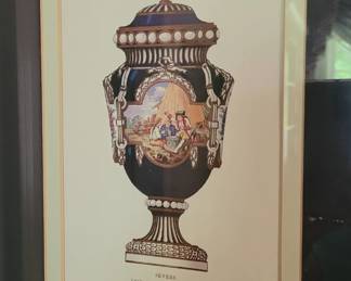 #94 Vase with 4 panels, 13 1/2" x 16", Formal Dining Room