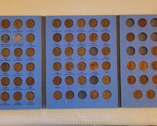 Book Two of Lincoln Head Cents 73 total including three steel cents
