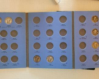 Book of 7 Standing Liberty Quarters