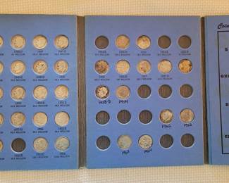 Book of Roosevelt Dimes, 37 total, .900 silver