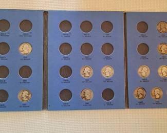 Book One of Washington Quarters 12 total, .900 silver