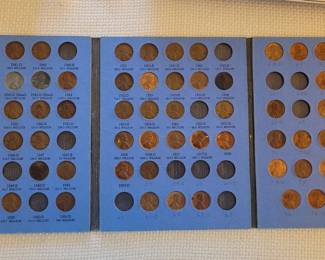 Book Two of Lincoln Head Cents including 3 steel pennies