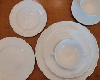 English Bone China, purchased in England in early 1960's, no label.  See list under Description 