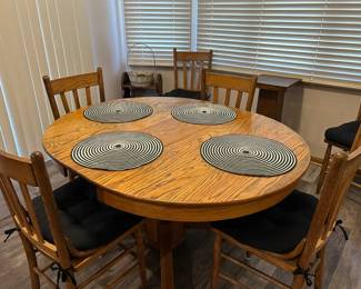 Oak Table and 6 Chairs