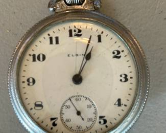Elgin Pocket Watch 17S, 7J, 1917