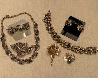 Lisner, Hollycraft, and Crown Trifari Vintage Jewelry