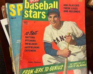 Vintage sports magazines