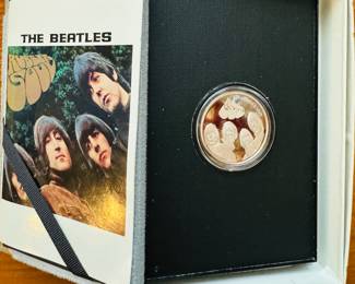Beatles Rubber Soul Collectible Silver Coin 
