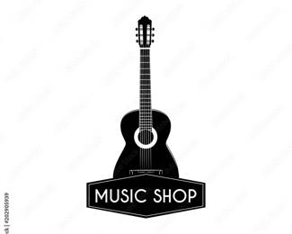 music shop sign