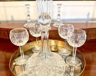 Waterford Lismore Goblets & Decanter