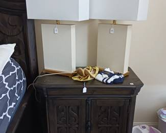 Nightstand from a five piece king bedroom set