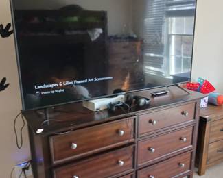 Large flat screen television Smart TV