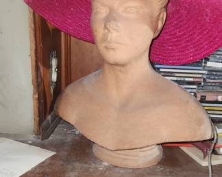 Bust Sculpted by seller's father. More information available on sale day.