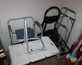 medical equipment - shower chair, bed rail, walker, other..