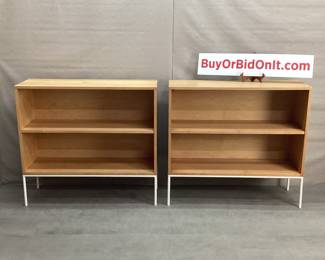 Paul McCobb Maple/Iron Bookcases
